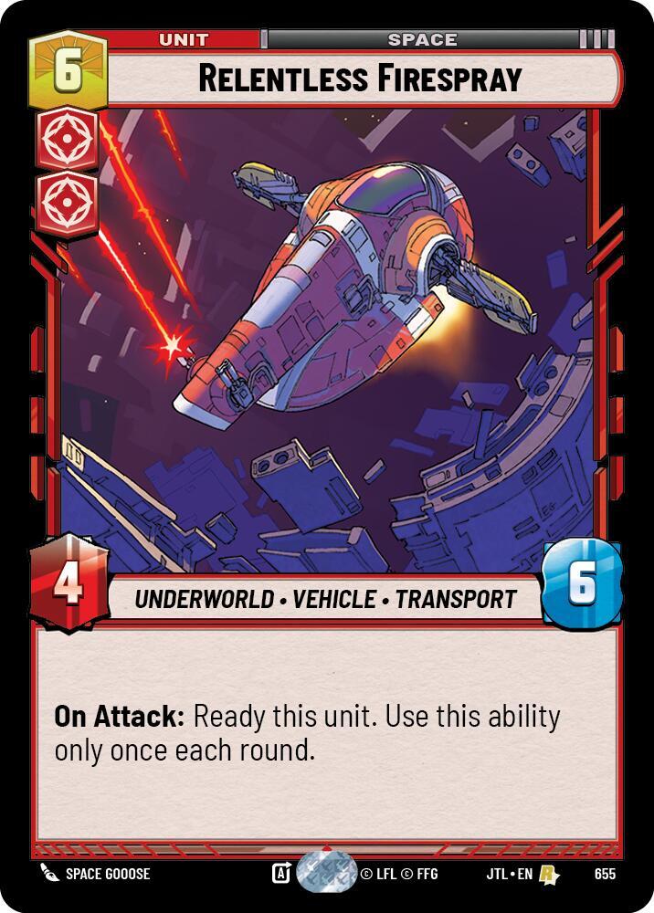 Relentless Firespray (Foil) [Jump to Lightspeed] 655