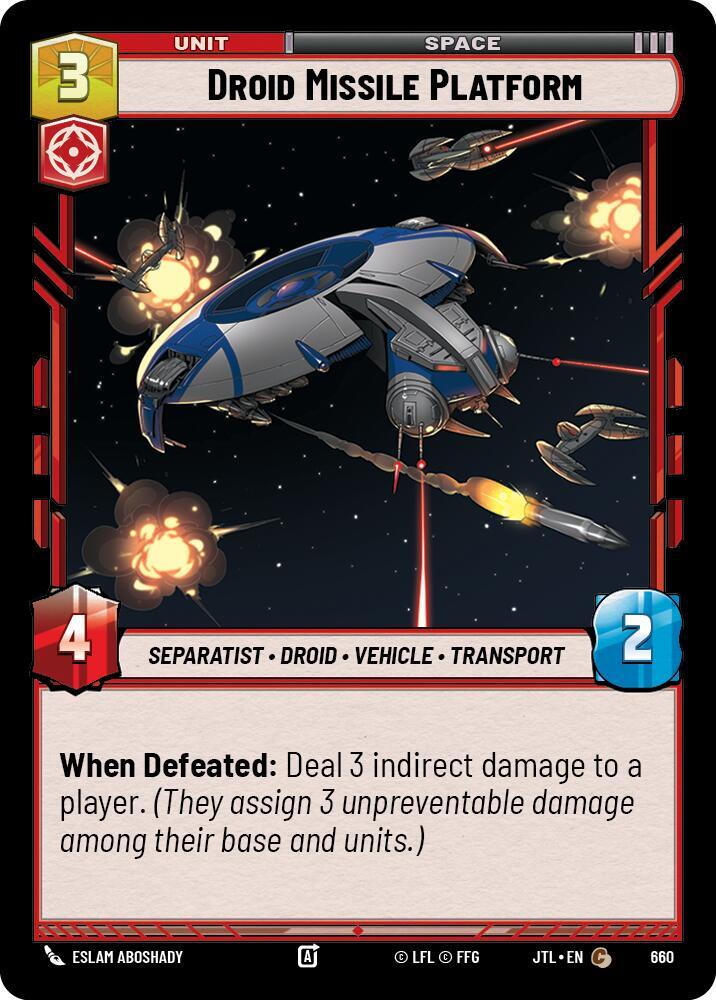 Droid Missile Platform (Foil) [Jump to Lightspeed] 660