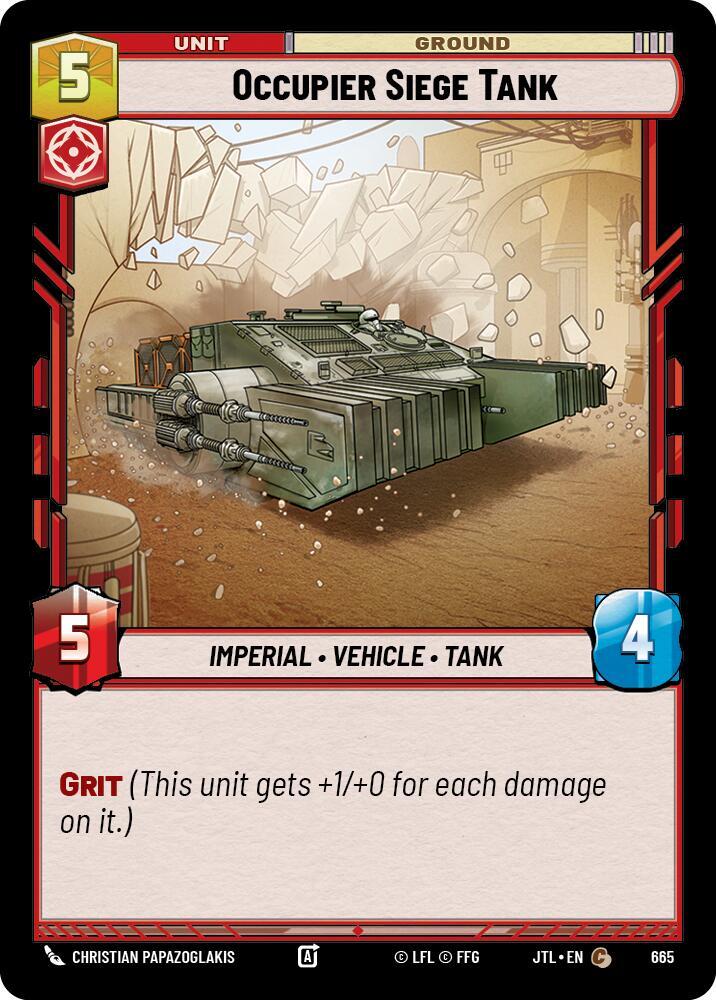 Occupier Siege Tank (Foil) [Jump to Lightspeed] 665