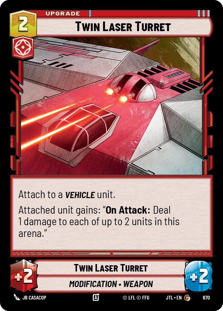 Twin Laser Turret (Foil) [Jump to Lightspeed] 670