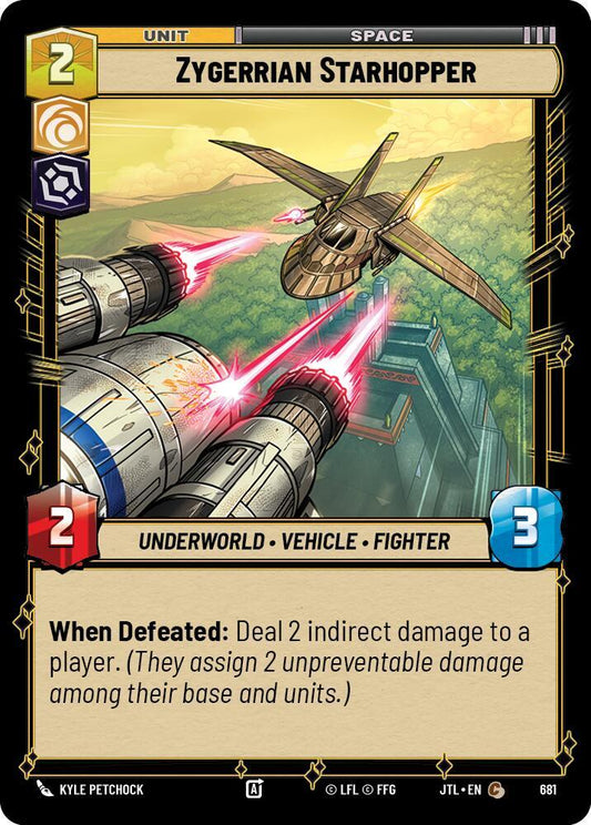 Zygerrian Starhopper (Foil) [Jump to Lightspeed] 681