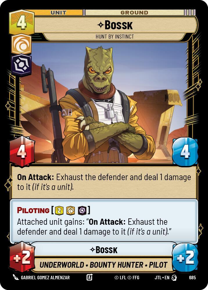 Bossk - Hunt By Instinct (Foil) [Jump to Lightspeed] 685