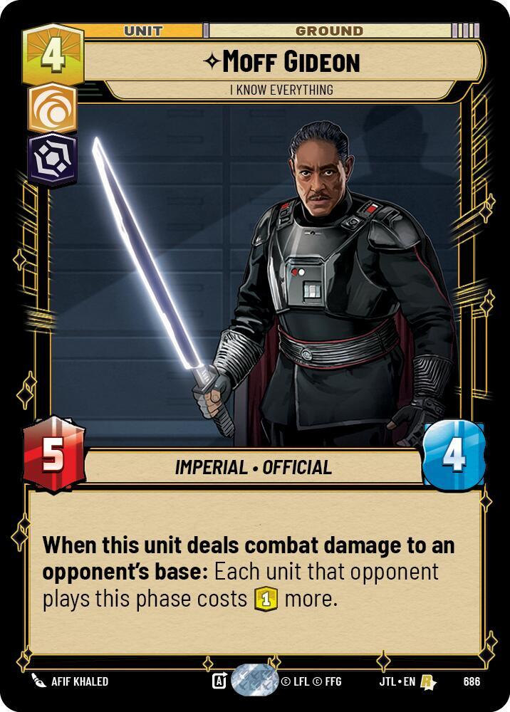Moff Gideon - I Know Everything (Foil) [Jump to Lightspeed] 686