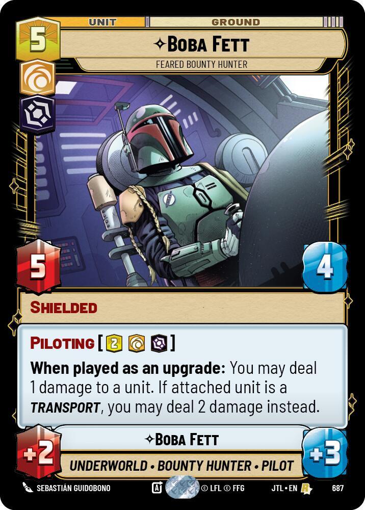 Boba Fett - Feared Bounty Hunter (Foil) [Jump to Lightspeed] 687