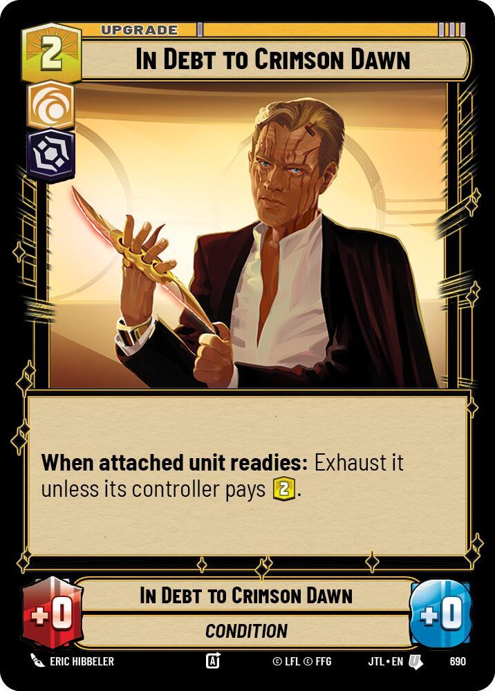 In Debt to Crimson Dawn (Foil) [Jump to Lightspeed] 690