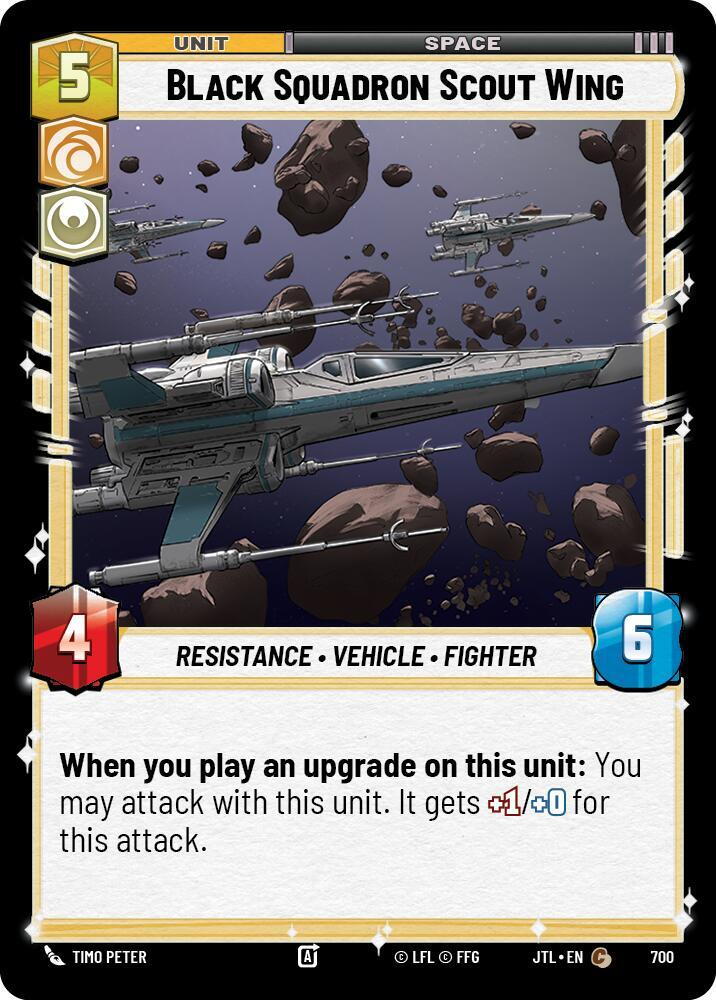 Black Squadron Scout Wing (Foil) [Jump to Lightspeed] 700