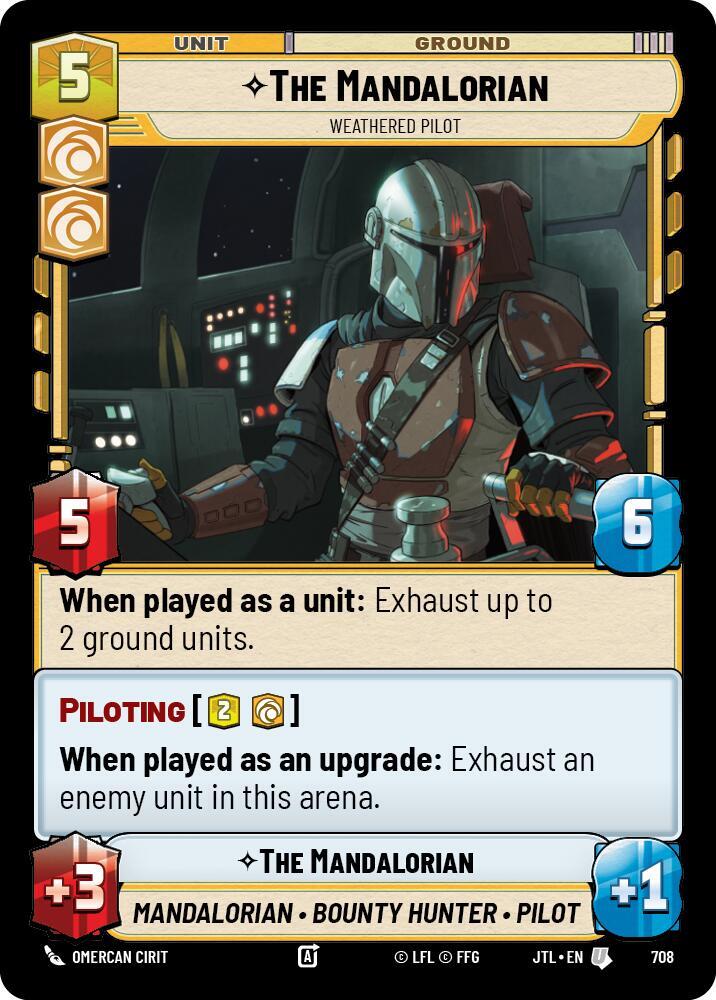 The Mandalorian - Weathered Pilot (Foil) [Jump to Lightspeed] 708