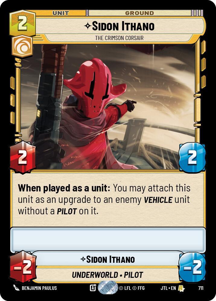 Sidon Ithano - The Crimson Corsair (Foil) [Jump to Lightspeed] 711