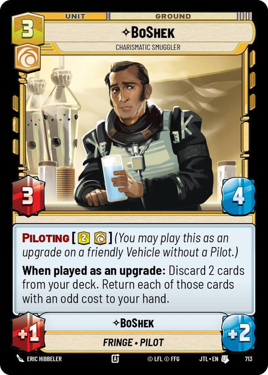 BoShek - Charismatic Smuggler (Foil) [Jump to Lightspeed] 713