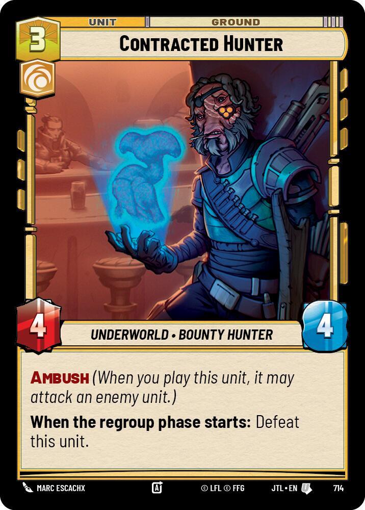 Contracted Hunter (Foil) [Jump to Lightspeed] 714