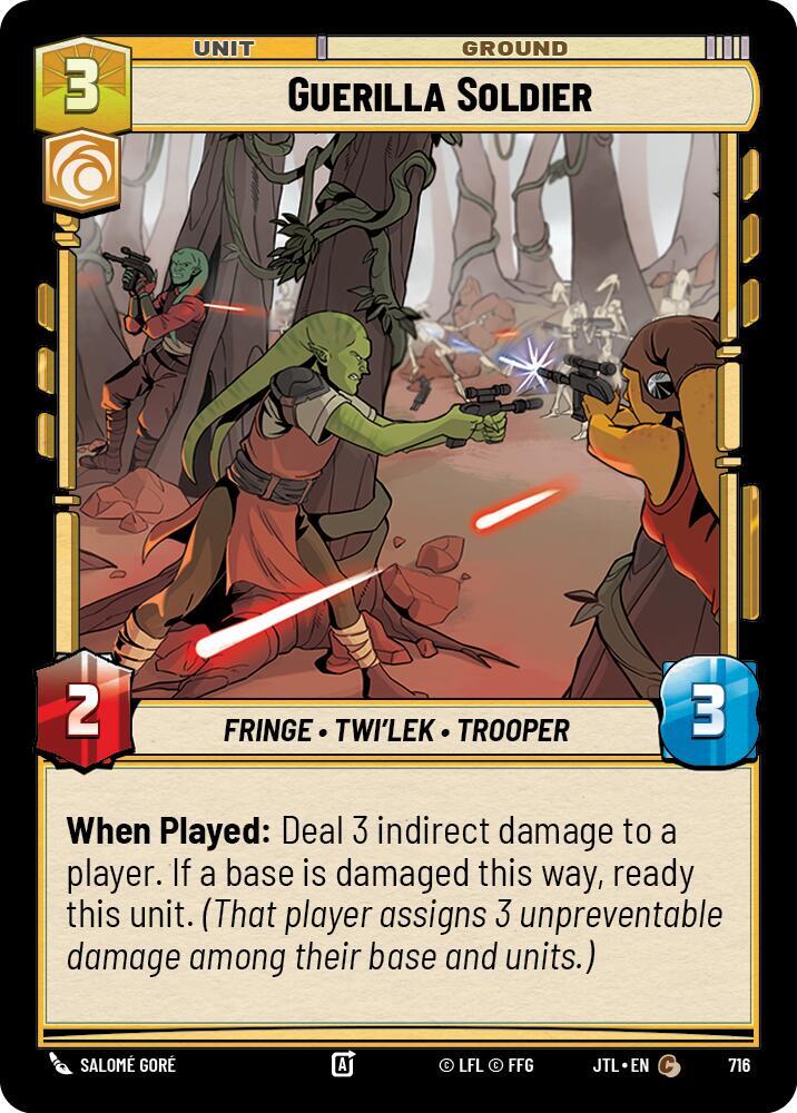 Guerilla Soldier (Foil) [Jump to Lightspeed] 716