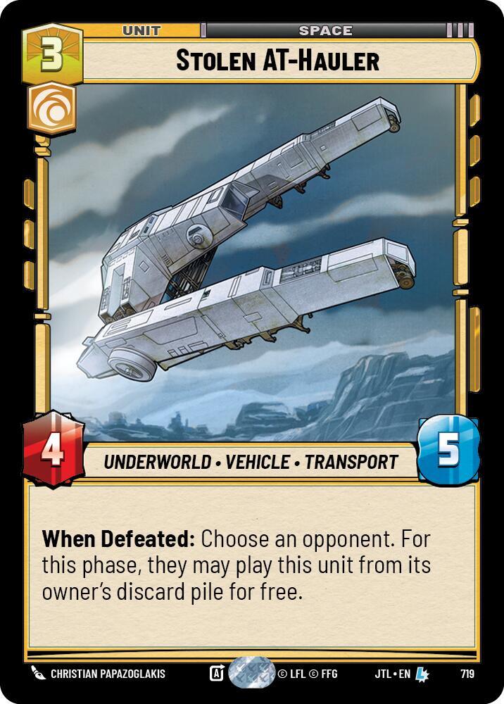 Stolen AT-Hauler (Foil) [Jump to Lightspeed] 719