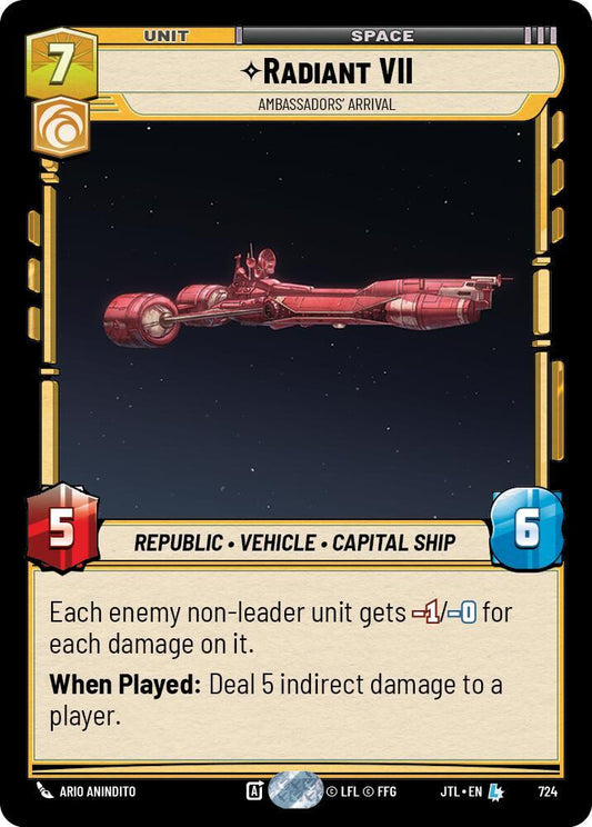 Radiant VII - Ambassadors' Arrival (Foil) [Jump to Lightspeed] 724