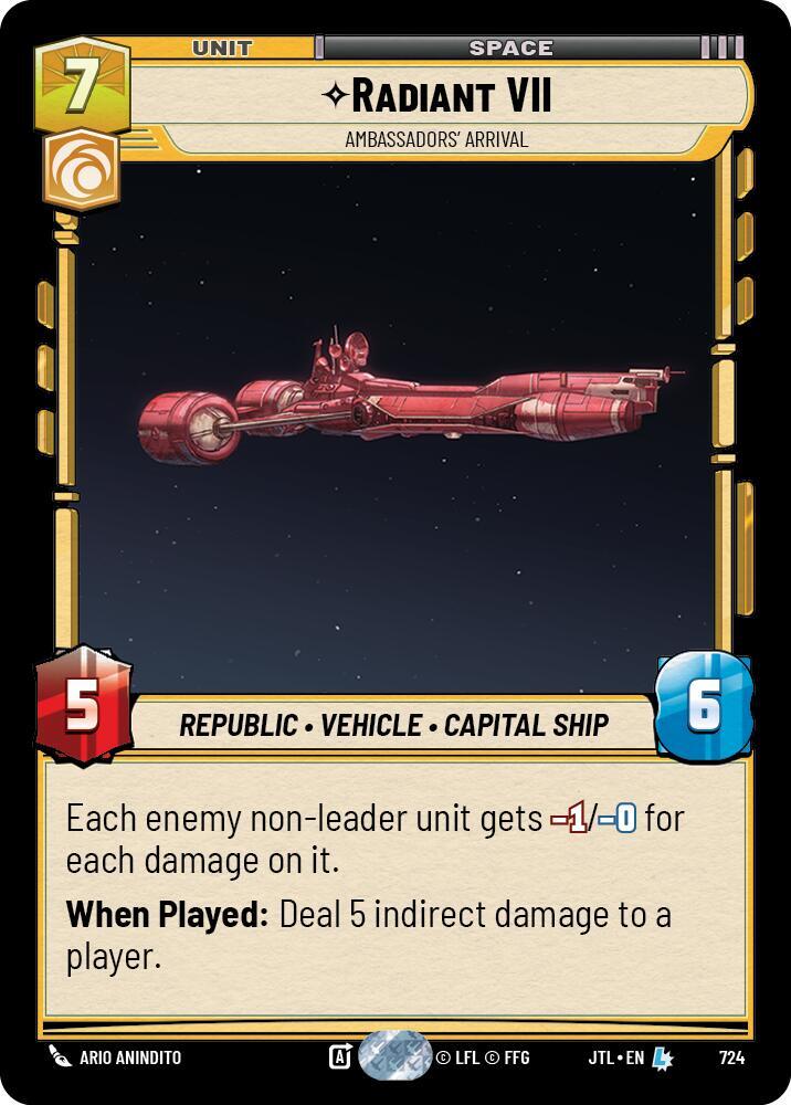 Radiant VII - Ambassadors' Arrival (Foil) [Jump to Lightspeed] 724