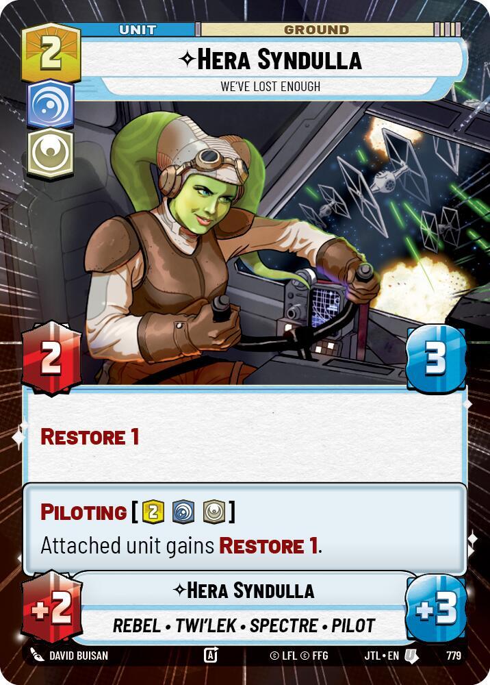 Hera Syndulla - We've Lost Enough (Hyperspace Foil) [Jump to Lightspeed] 779