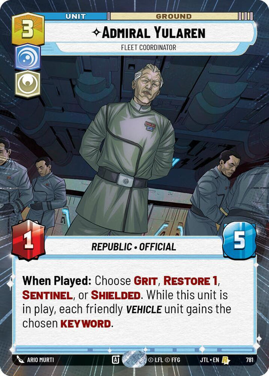 Admiral Yularen - Fleet Coordinator (Hyperspace Foil) [Jump to Lightspeed] 781