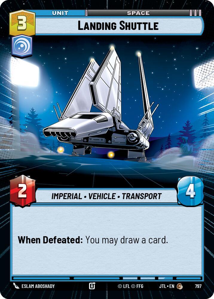Landing Shuttle (Hyperspace Foil) [Jump to Lightspeed] 797