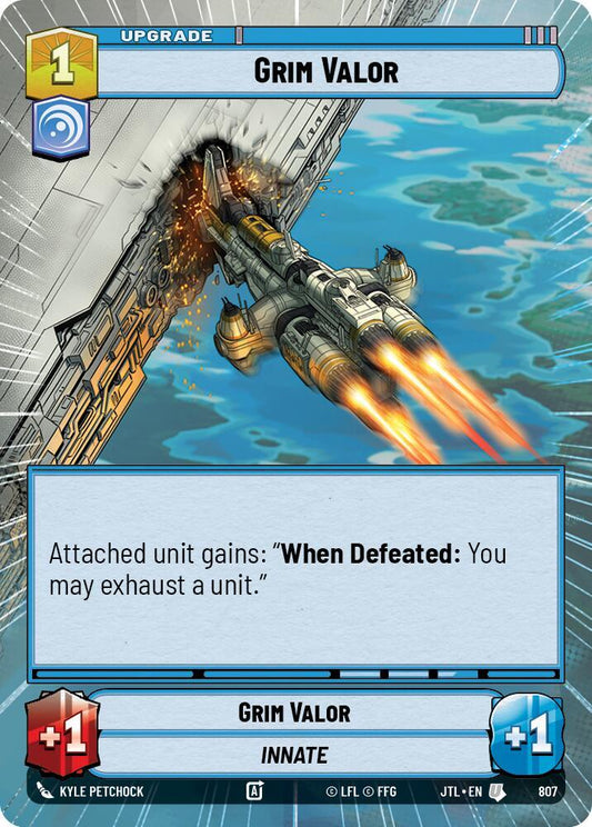 Grim Valor (Hyperspace Foil) [Jump to Lightspeed] 807