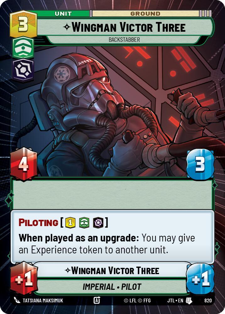 Wingman Victor Three - Backstabber (Hyperspace Foil) [Jump to Lightspeed] 820