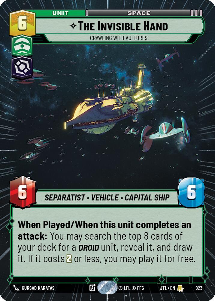 The Invisible Hand - Crawling With Vultures (Hyperspace Foil) [Jump to Lightspeed] 823
