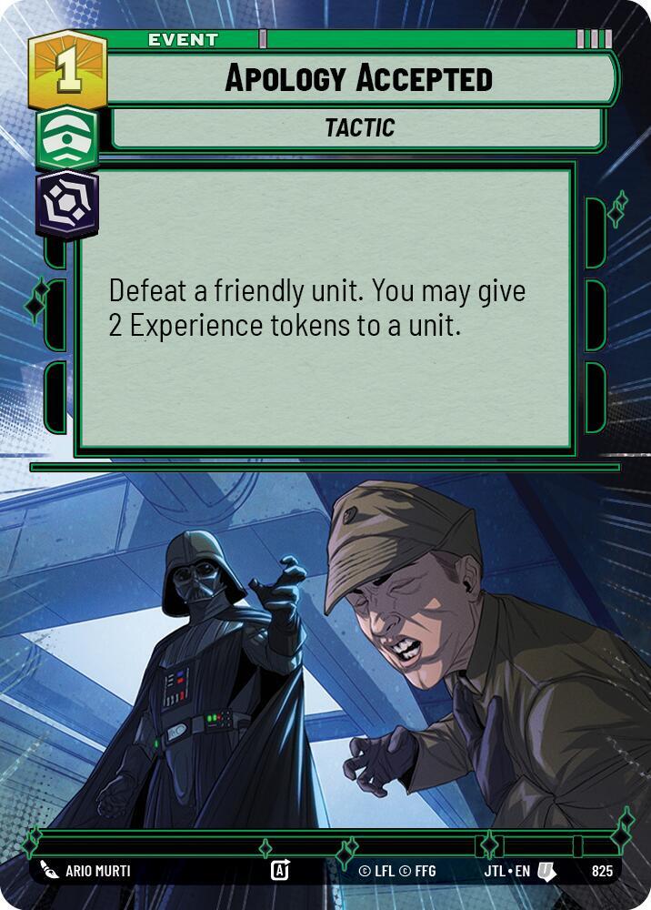 Apology Accepted (Hyperspace Foil) [Jump to Lightspeed] 825