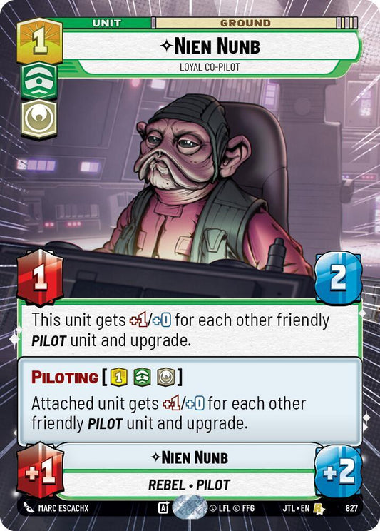 Nien Nunb - Loyal Co-Pilot (Hyperspace Foil) [Jump to Lightspeed] 827