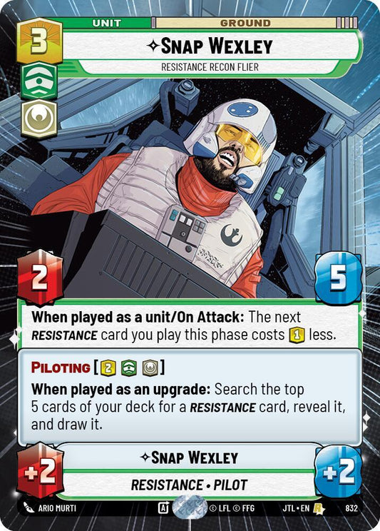 Snap Wexley - Resistance Recon Flier (Hyperspace Foil) [Jump to Lightspeed] 832