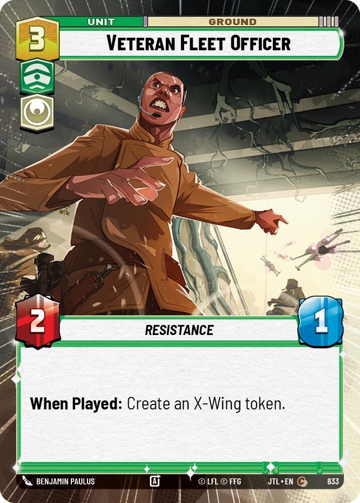 Veteran Fleet Officer (Hyperspace Foil) [Jump to Lightspeed] 833