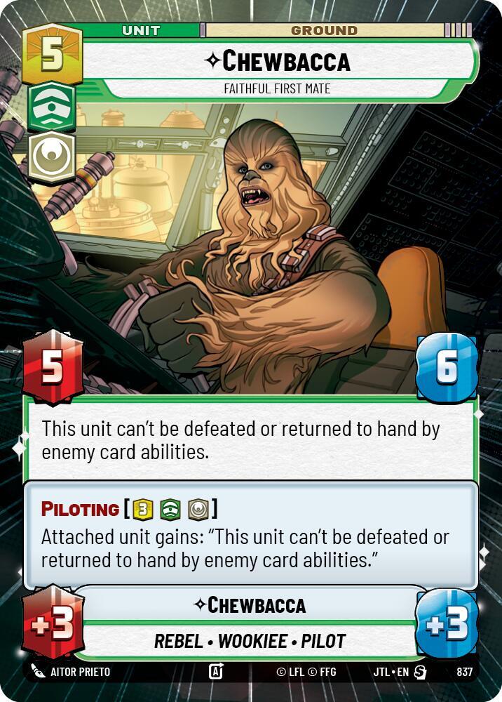 Chewbacca - Faithful First Mate (Hyperspace Foil) [Jump to Lightspeed] 837