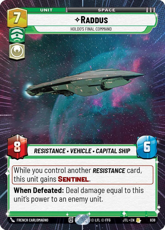 Raddus - Holdo's Final Command (Hyperspace Foil) [Jump to Lightspeed] 838