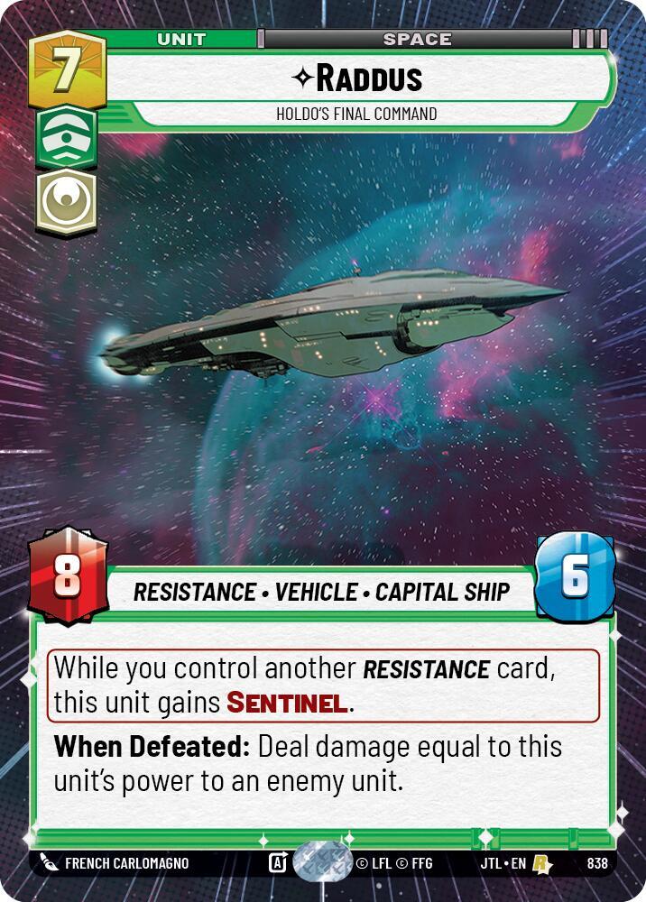 Raddus - Holdo's Final Command (Hyperspace Foil) [Jump to Lightspeed] 838