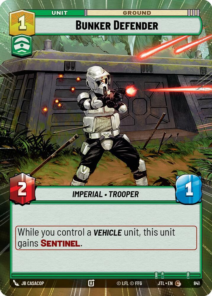 Bunker Defender (Hyperspace Foil) [Jump to Lightspeed] 841