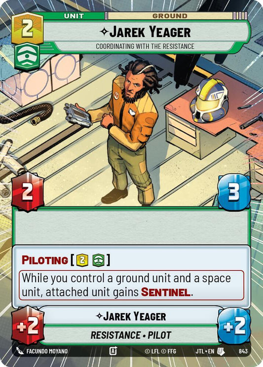 Jarek Yeager - Coordinating With The Resistance (Hyperspace Foil) [Jump to Lightspeed] 843
