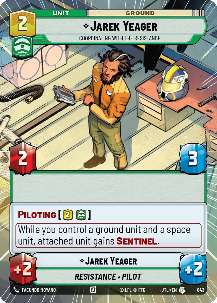 Jarek Yeager - Coordinating With The Resistance (Hyperspace Foil) [Jump to Lightspeed] 843