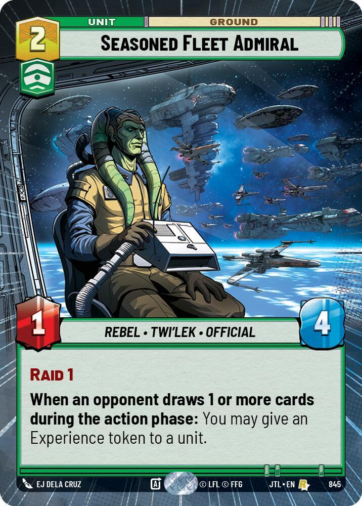 Seasoned Fleet Admiral (Hyperspace Foil) [Jump to Lightspeed] 845