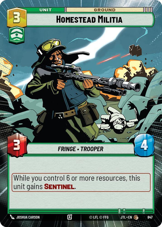 Homestead Militia (Hyperspace Foil) [Jump to Lightspeed] 847
