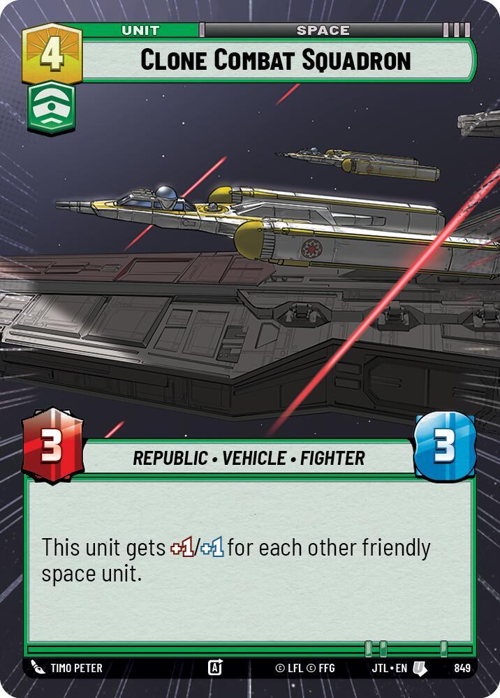 Clone Combat Squadron (Hyperspace Foil) [Jump to Lightspeed] 849