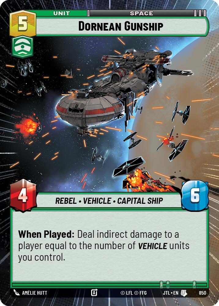 Dornean Gunship (Hyperspace Foil) [Jump to Lightspeed] 850
