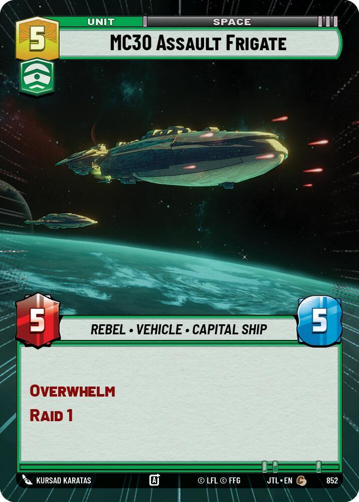 MC30 Assault Frigate (Hyperspace Foil) [Jump to Lightspeed] 852