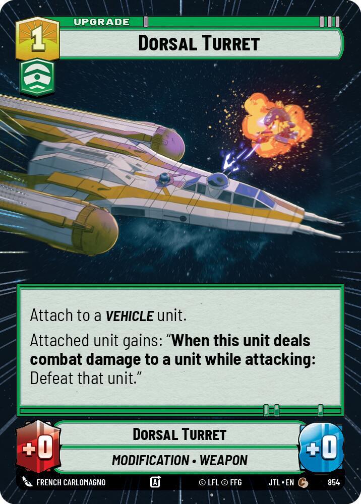 Dorsal Turret (Hyperspace Foil) [Jump to Lightspeed] 854