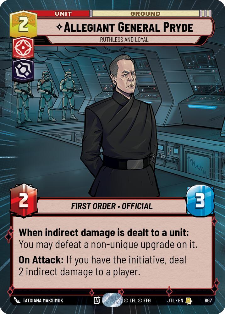 Allegiant General Pryde - Ruthless and Loyal (Hyperspace Foil) [Jump to Lightspeed] 867