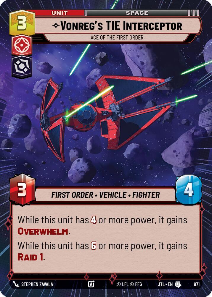 Vonreg's TIE Interceptor - Ace of the First Order (Hyperspace Foil) [Jump to Lightspeed] 871