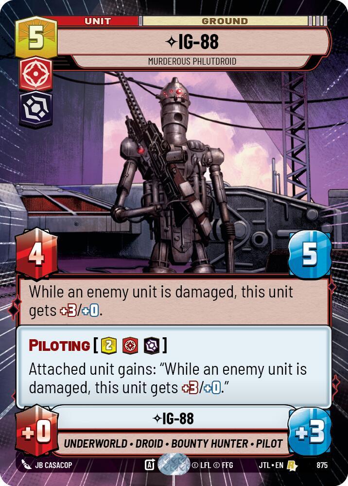 IG-88 - Murderous Phlutdroid (Hyperspace Foil) [Jump to Lightspeed] 875