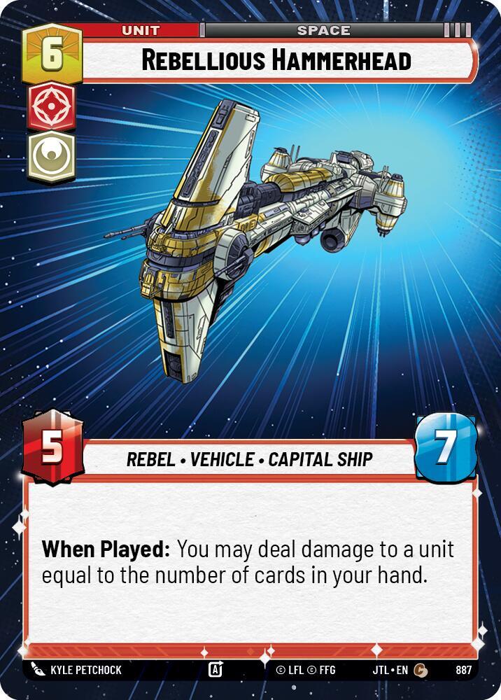Rebellious Hammerhead (Hyperspace Foil) [Jump to Lightspeed] 887