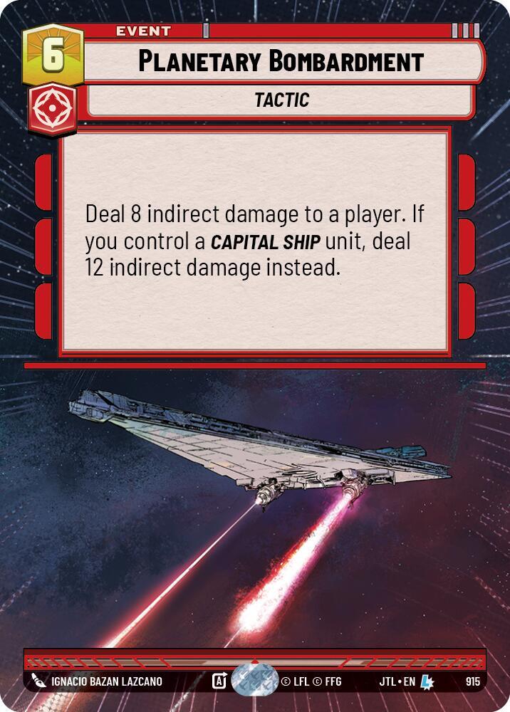Planetary Bombardment (Hyperspace Foil) [Jump to Lightspeed] 915