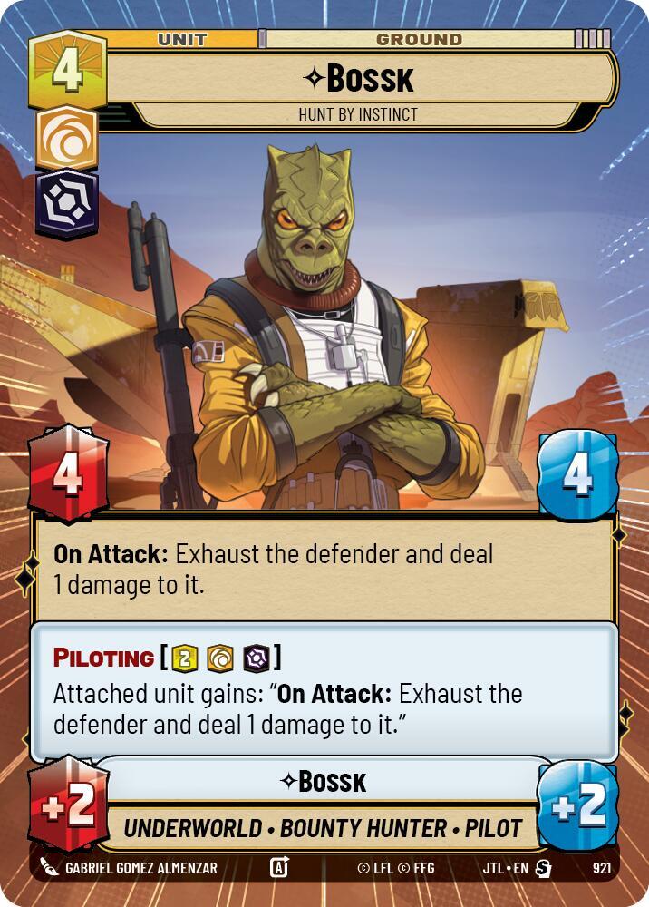 Bossk - Hunt By Instinct (Hyperspace Foil) [Jump to Lightspeed] 921