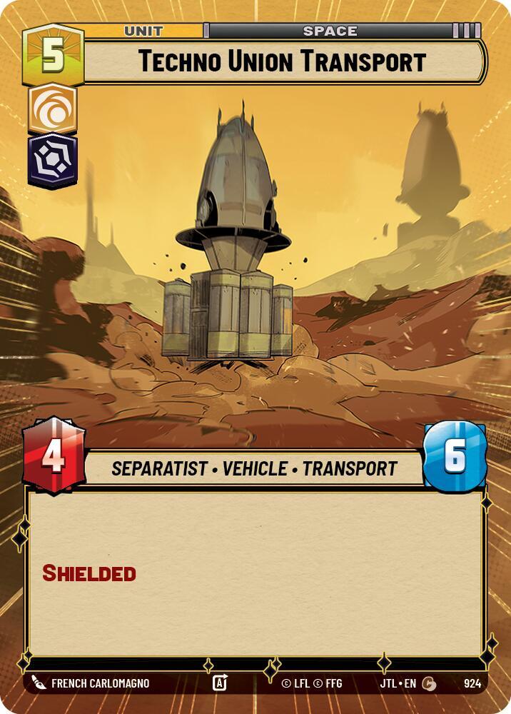 Techno Union Transport (Hyperspace Foil) [Jump to Lightspeed] 924