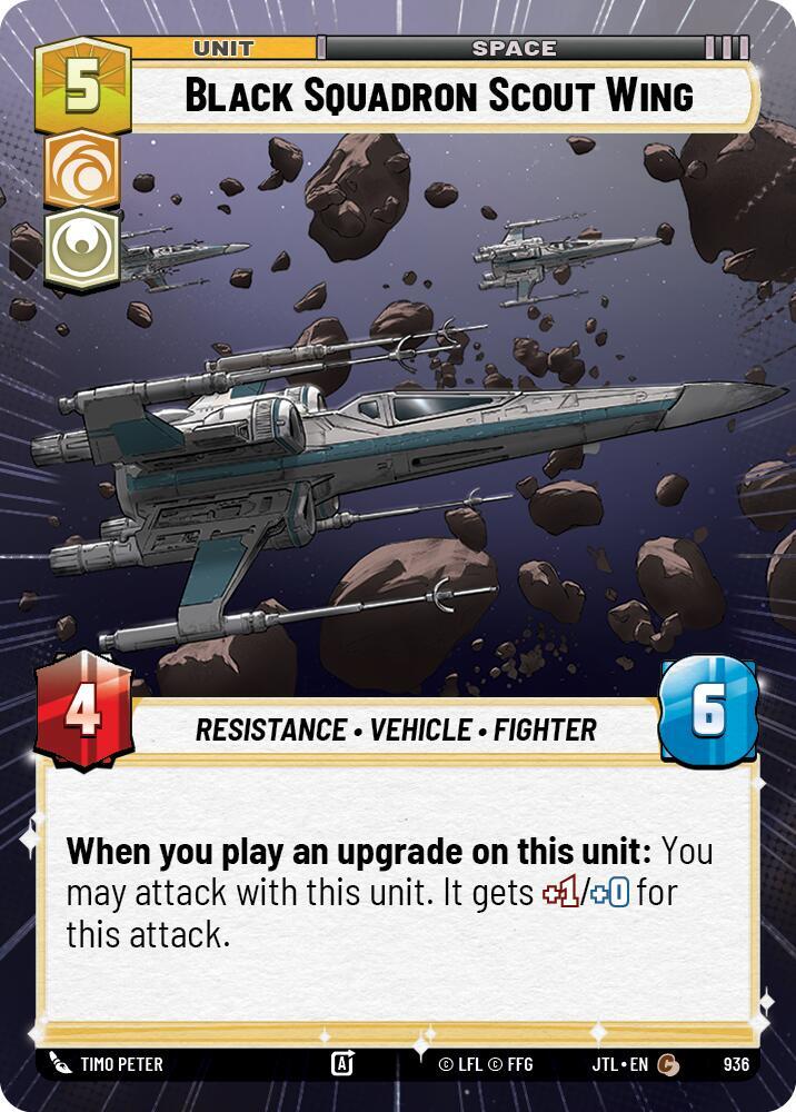Black Squadron Scout Wing (Hyperspace Foil) [Jump to Lightspeed] 936
