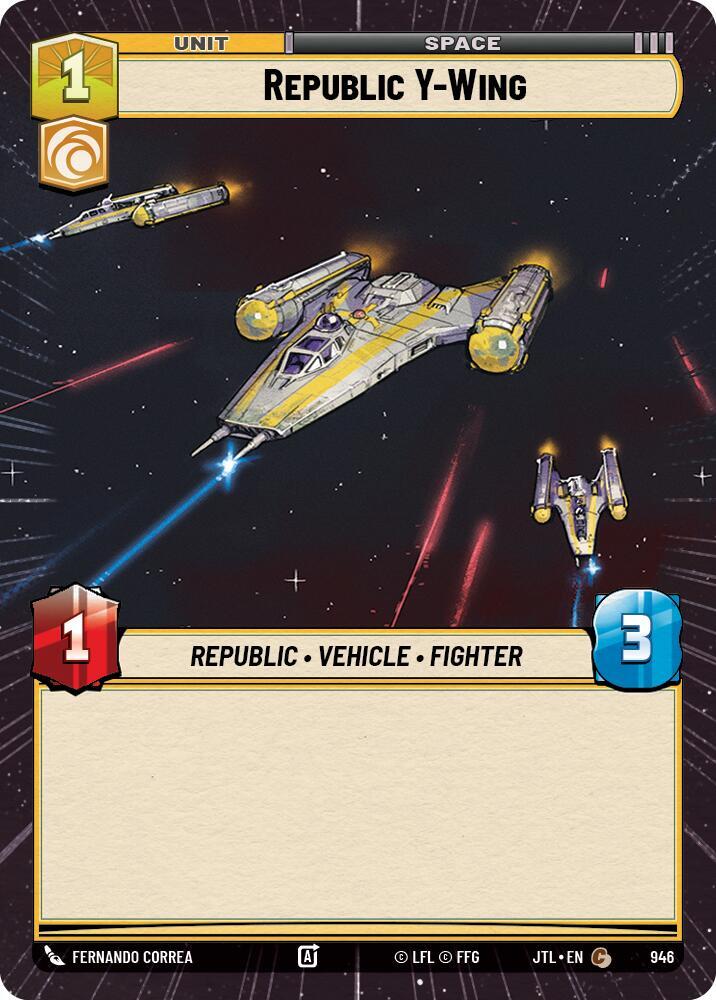 Republic Y-Wing (Hyperspace Foil) [Jump to Lightspeed] 946