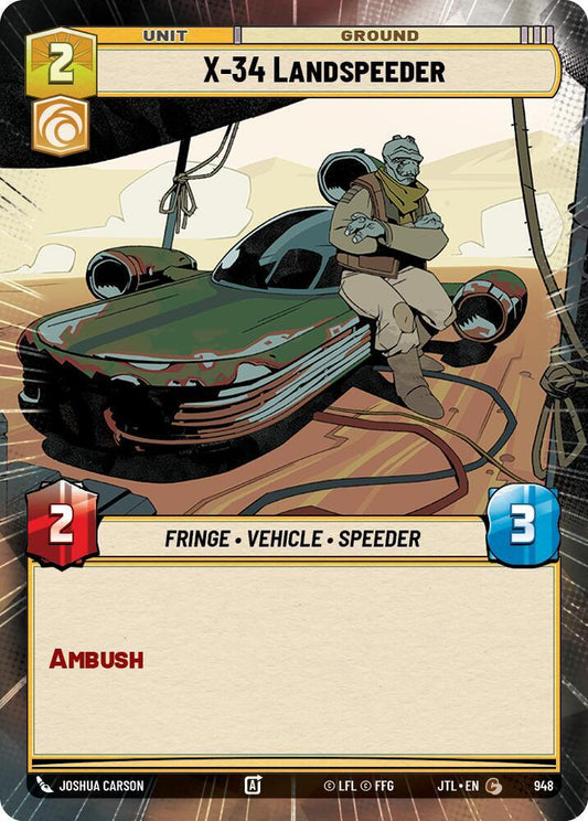 X-34 Landspeeder (Hyperspace Foil) [Jump to Lightspeed] 948
